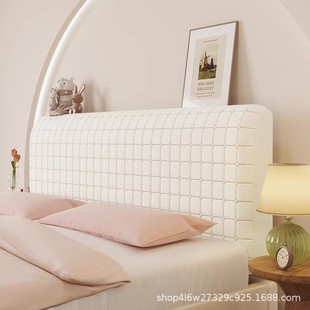 老式木板床头罩通用新款公主风床头罩四季夹棉靠背实防尘罩套背靠