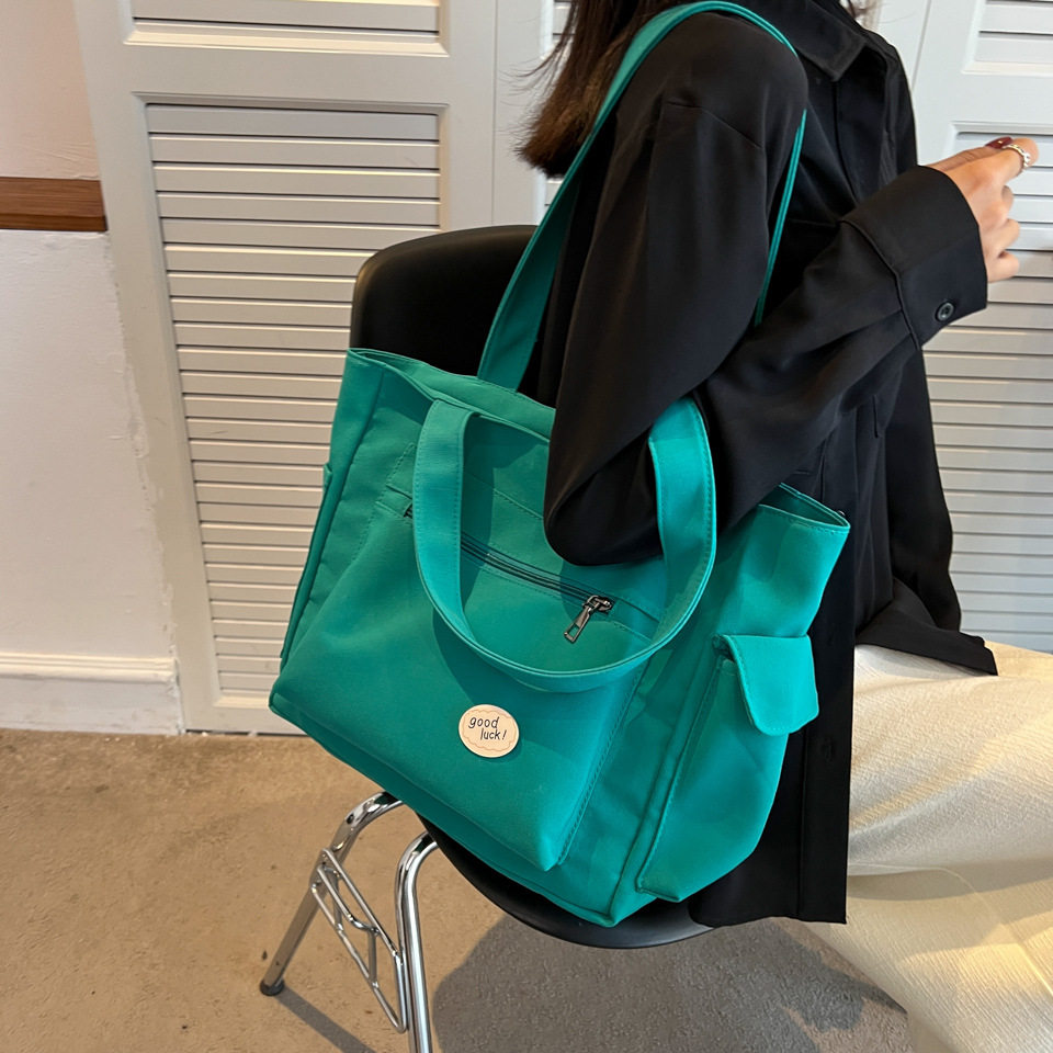 单肩包女大容量百搭帆布包学生简约手提包休闲斜挎包补习包妈咪包,箱包皮具/热销女包/男包,时尚帆布包,淘宝优惠券,粉丝福利购,淘宝优惠卷