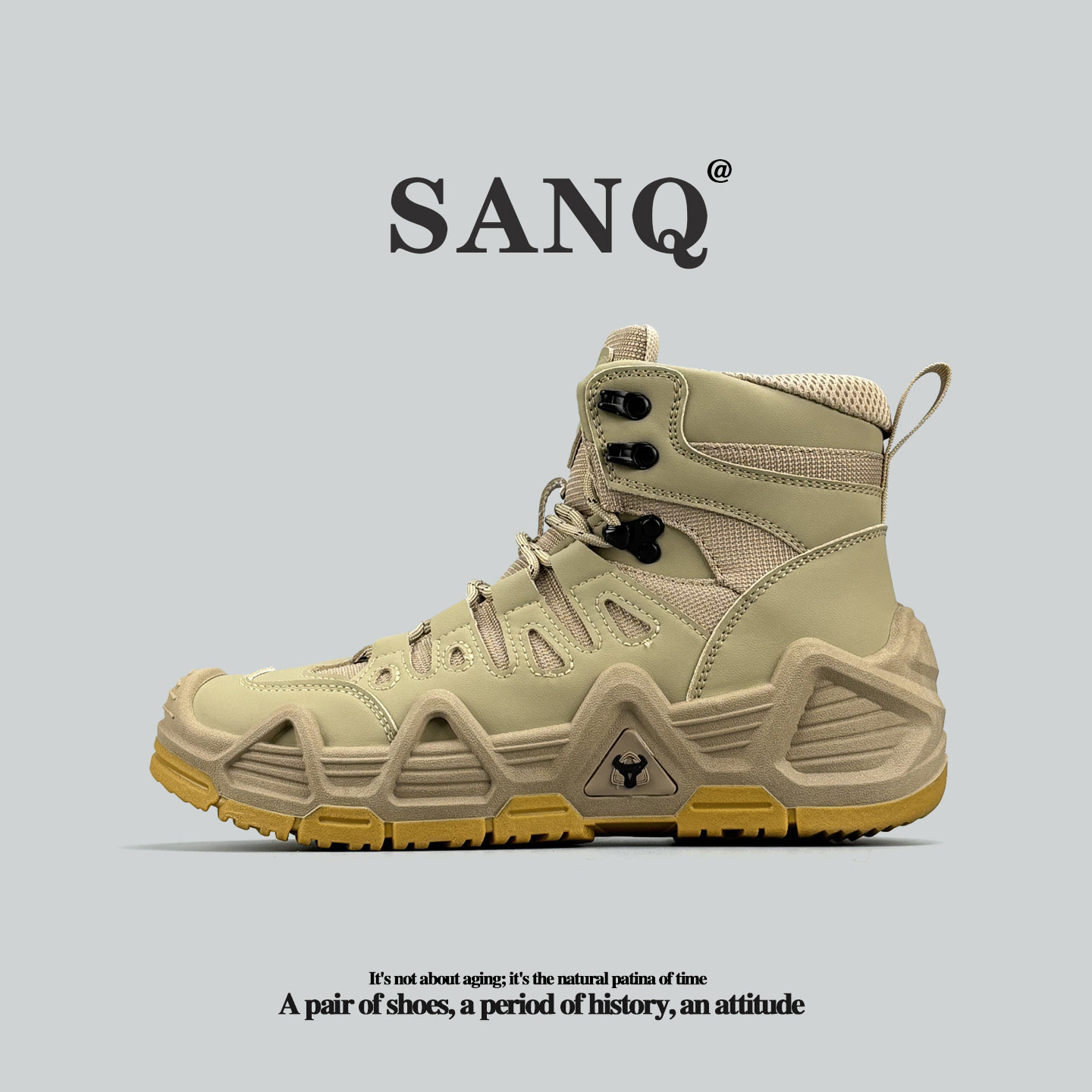 高端加拿大单外贸马丁靴美式老钱风工装靴户外运动休闲高帮登山靴,流行男鞋,马丁靴,淘宝优惠券,粉丝福利购,淘宝优惠卷