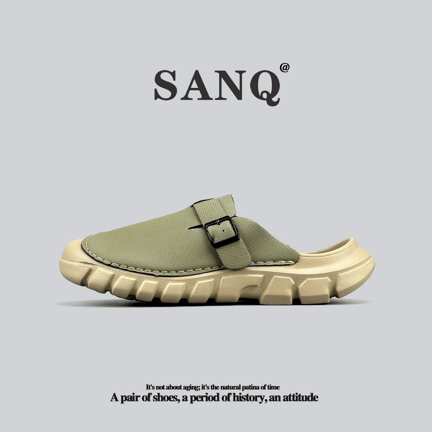 外贸加拿大手工包头拖夏季沙滩休闲凉鞋外穿大码拖鞋男勃肯半拖鞋