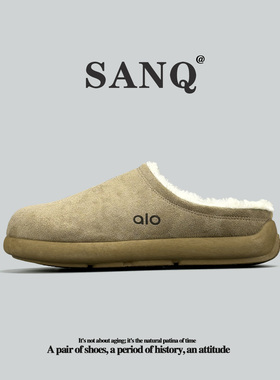 外贸美国单勃肯棉鞋冬季保暖抗寒半拖鞋居家户外休闲棉拖男士潮鞋