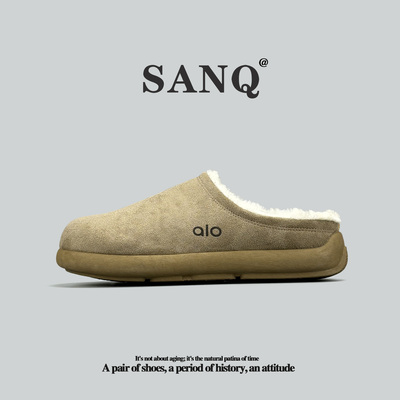 外贸勃肯棉鞋冬季保暖抗寒半拖鞋