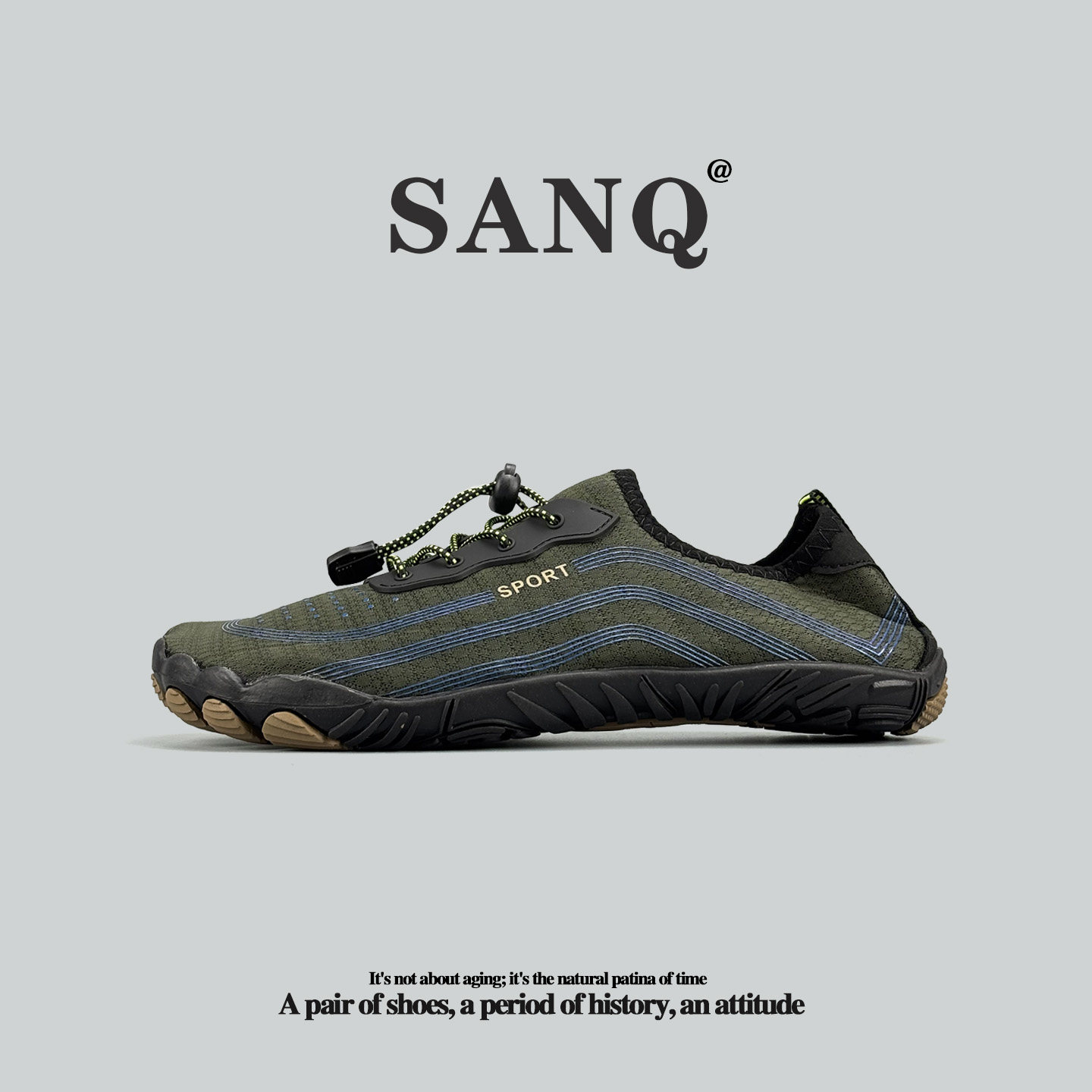 出口日本单外贸溯溪鞋排水速干网布鞋男女款户外休闲鞋徒步涉水鞋