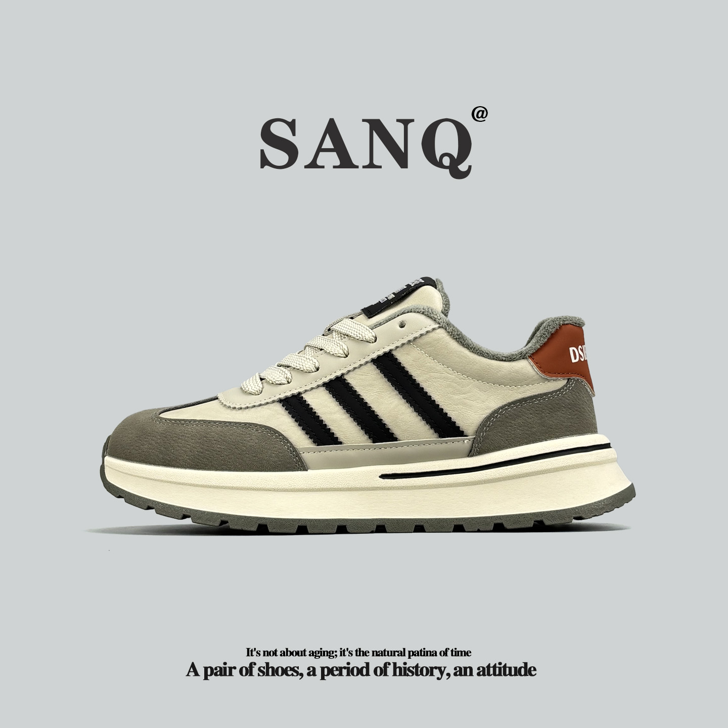 外贸美国单男鞋防水通勤阿甘鞋