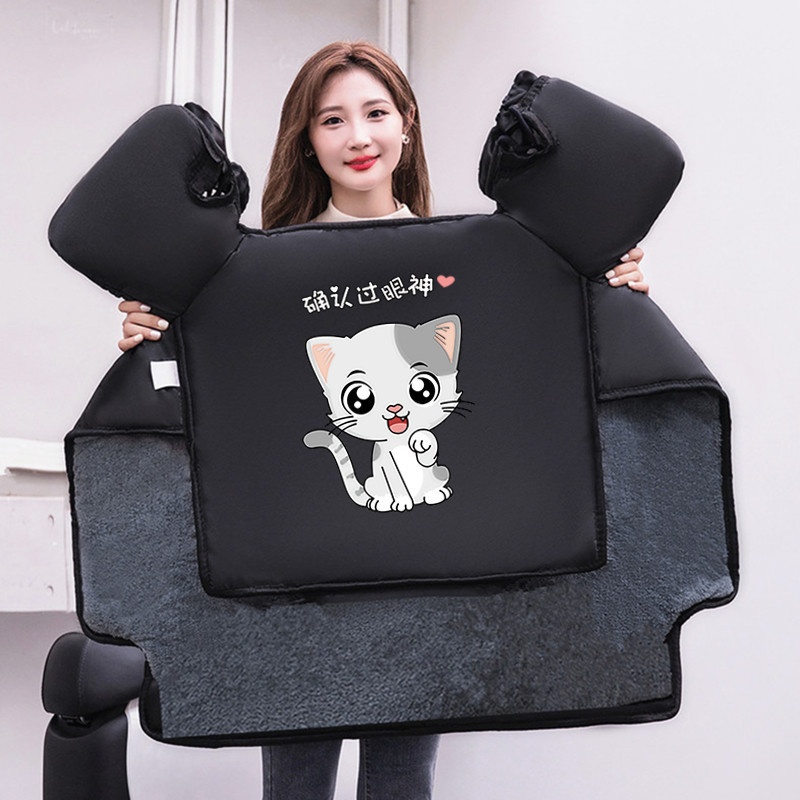 电动车挡风被冬季保暖加绒加厚骑行防风罩冬天电瓶车三轮车挡风罩