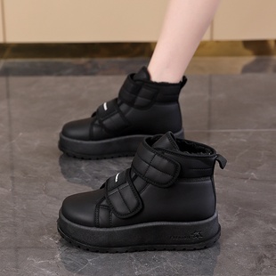 女短筒靴子KT 学生加绒保暖棉鞋 2820 新款 加厚绒雪地靴女2025冬季
