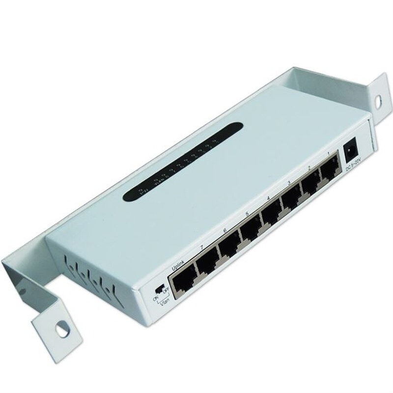 极速弱电箱d光纤箱模块8口1000m千兆网络交换机竖装铁壳仅1u
