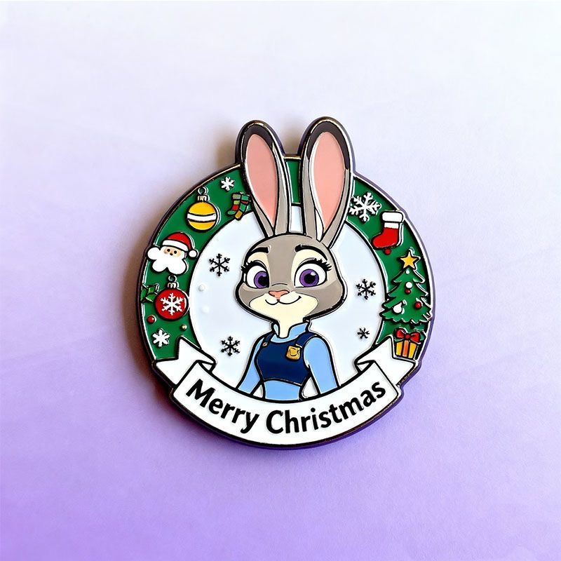 疯狂的动物城金属徽章朱迪闪电尼克盖瑞动漫周边送朋友礼物二次元