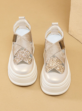 24019新款厚底阿芙卡迪女鞋新款厘米增高厚底休闲凉鞋女低帮鞋