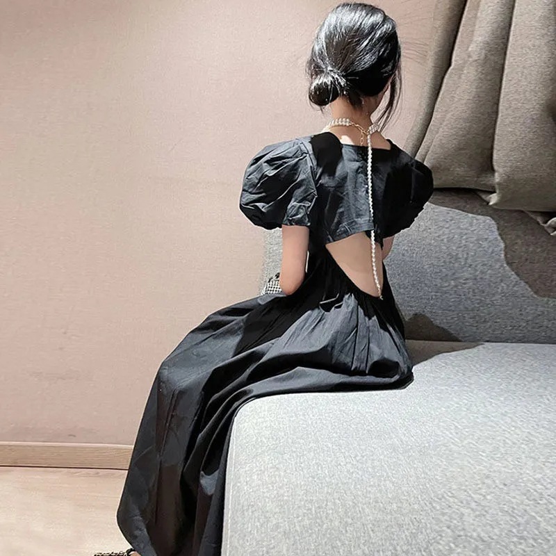 女童连衣裙夏季2025新款中大童裙子女孩薄款夏装洋气时髦儿童长裙