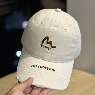 新款高品质棒球帽女2025大头围黄色帽子大脸显脸小宽檐鸭舌帽男款