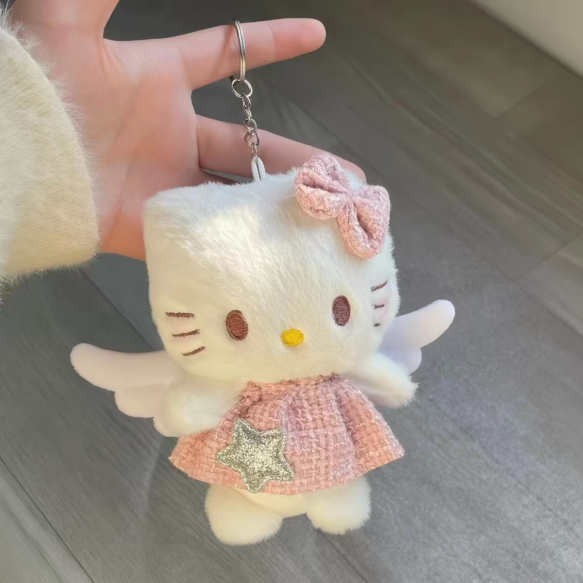 ins少女kitty可爱挂件裙子包包毛绒挂饰书包钥匙扣背包女公仔礼物