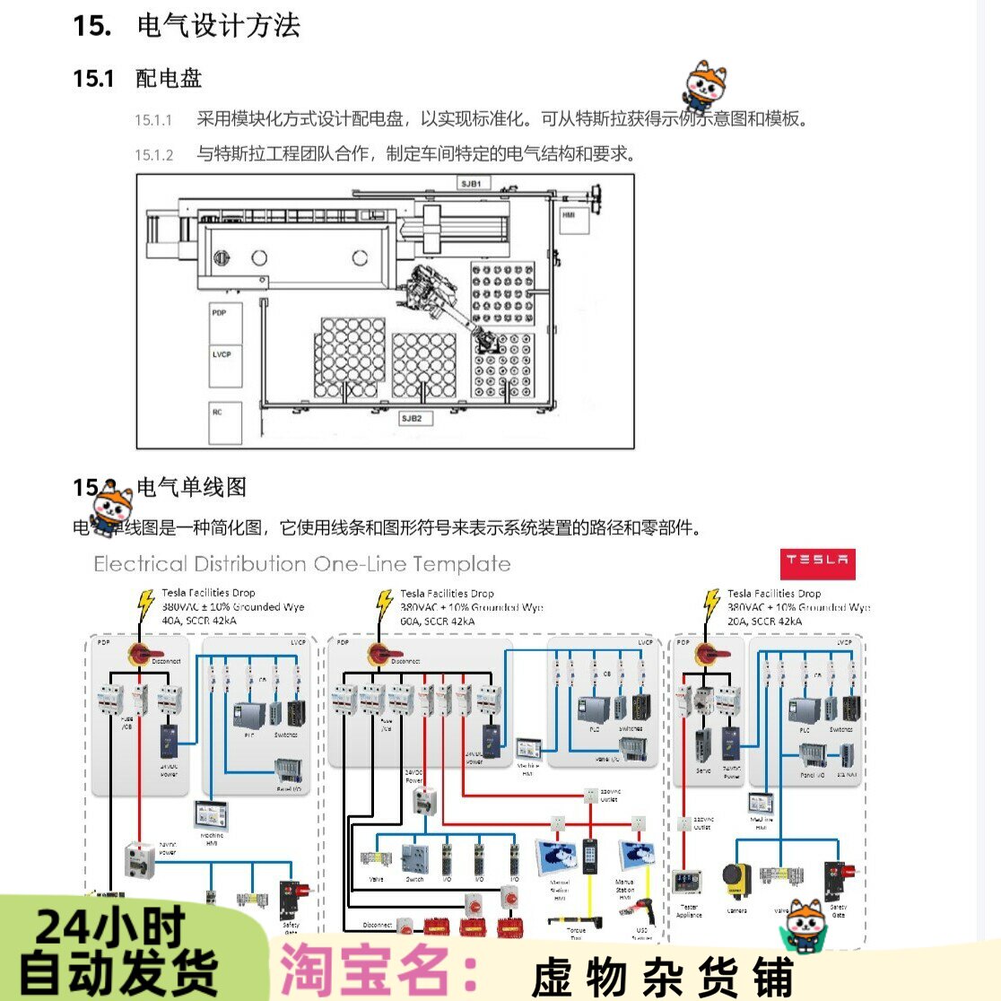 特斯拉EPLAN电气图纸设计及结构标准和电气设计标准文档素材5 - 实物图