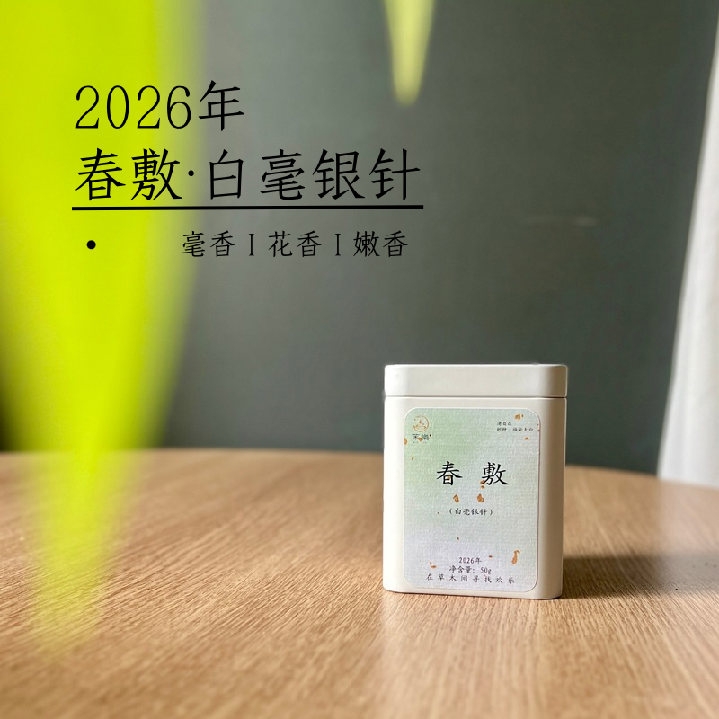 新茶政和白茶明前头采2026年福建春茶白毫银针特级白茶散特级银针