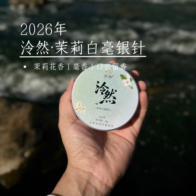茉莉花茶2026新茉莉白毫银针罐装花香果香白茶银针政和白茶随心喝