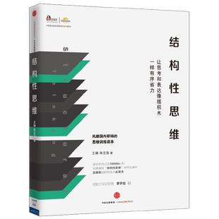 结构性思维 让思考和表达像搭积木一样有序省力 王琳 朱文浩 著 励志与成功 中信