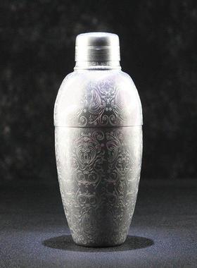 酒术不锈钢日式BIRDY调酒壶英式磨砂摇酒壶三段式鸡尾酒雪克壶