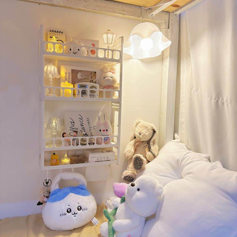 房间卧室免打孔墙上置物架宿舍上铺床头床边床上挂墙壁墙面收纳层,收纳整理,整理架/置物架/收纳架,淘宝优惠券,粉丝福利购,淘宝优惠卷