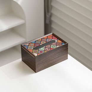 纸巾盒客厅轻奢高档高级感少女新款漂亮的抽纸盒抽盒家居餐巾礼品