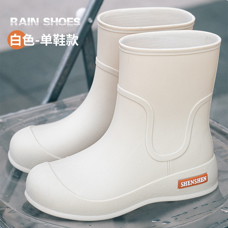 雨鞋女时尚款外穿成人新款女士防滑防水胶鞋长筒耐磨四季防油短筒,女鞋,雨鞋,淘宝优惠券,粉丝福利购,淘宝优惠卷