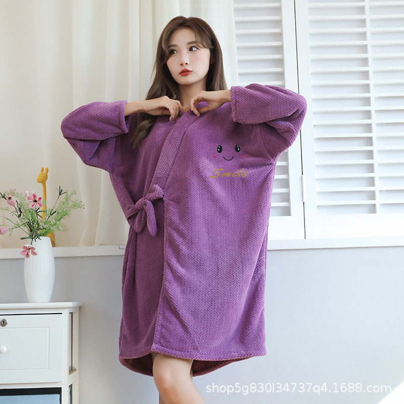 懒人浴袍通用专用男士洗澡穿的浴衣四季秋冬季长袍睡裙女冬宽松柔,女士内衣/男士内衣/家居服,睡袍/浴袍,淘宝优惠券,粉丝福利购,淘宝优惠卷