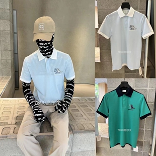 拼色短袖 翻领polo衫 23夏季 southcape高尔夫服装 男士 上衣韩国代购