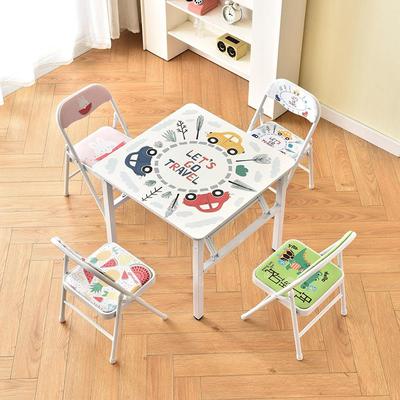 可折叠儿童学习桌椅套装学生简约作业书桌家用吃饭餐桌宝宝写字台