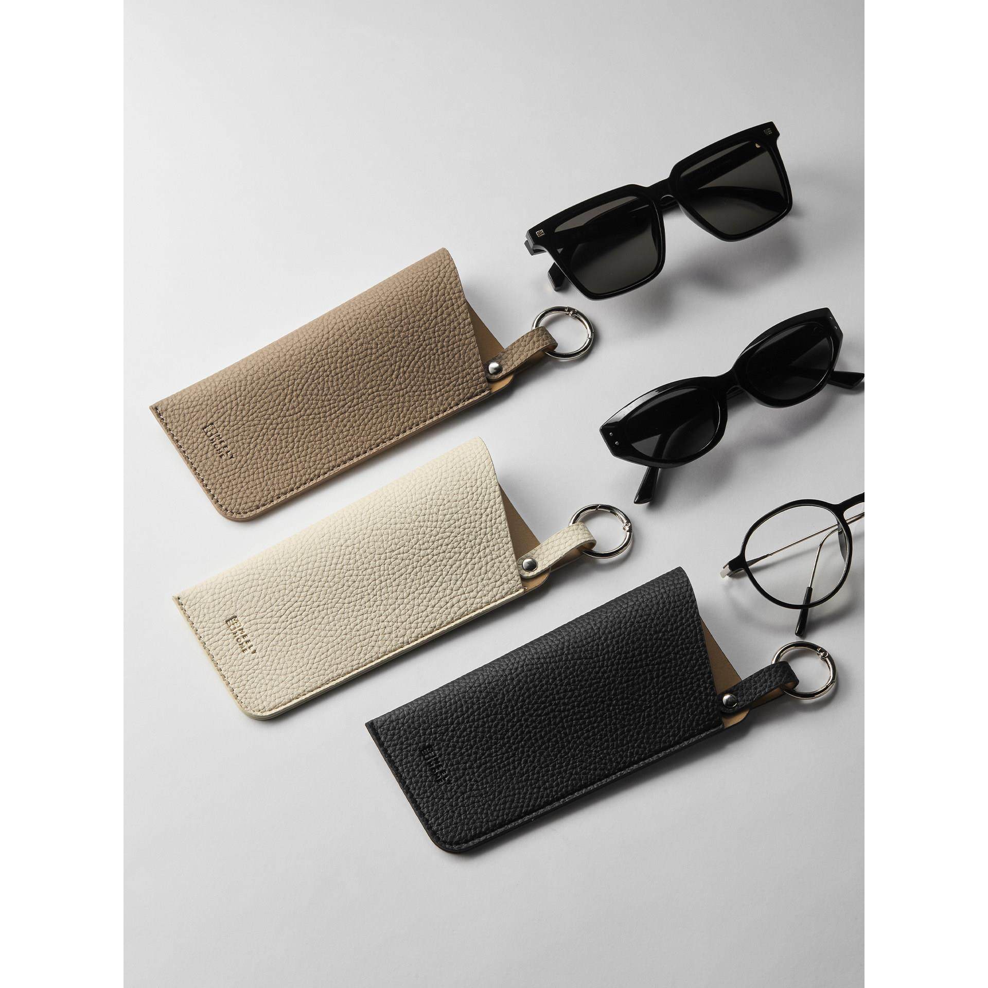 米力丰武皮革眼镜收纳袋太阳镜保护套便携式眼镜套太阳镜袋眼睛挂