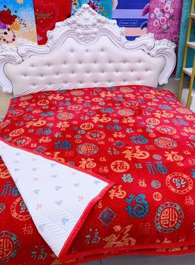 牛奶绒新款床盖珊瑚绒法兰绒加厚亲肤保暖防滑四季通用榻榻米炕盖