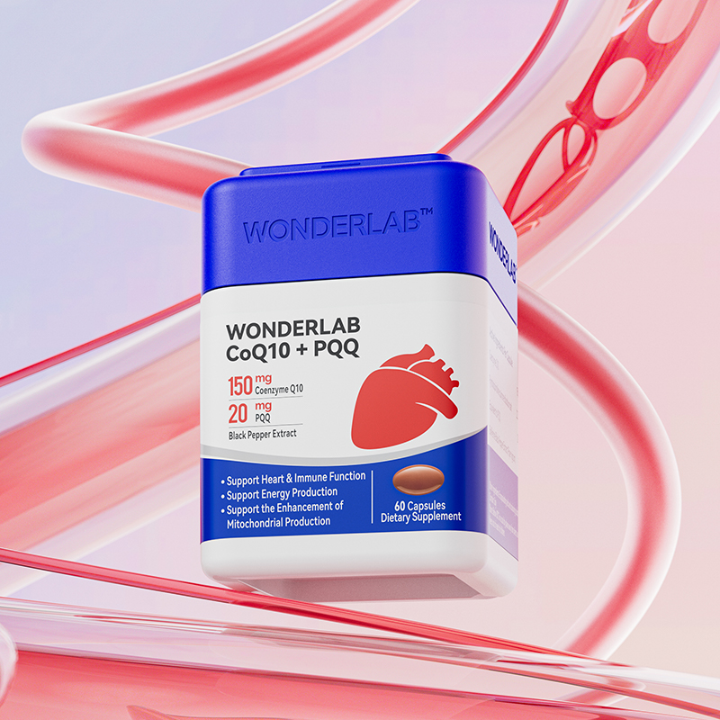 WonderLab辅酶q10保护心脏心脑血管PQQ熬夜高吸收官旗