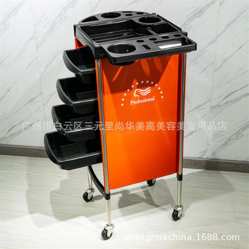 美容美发车复古小推车理发店新款工具车发廊烫染杠车手推欧式