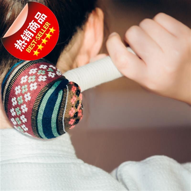 敲头锤手动按摩锤头部按摩捶 敲打全身山苍子籽按摩捶44敲打棒养