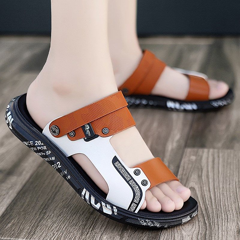 凉鞋男款夏季外穿休闲开车两用拖鞋防滑防臭男士沙滩运动耐磨凉拖,流行男鞋,休闲凉鞋,淘宝优惠券,粉丝福利购,淘宝优惠卷