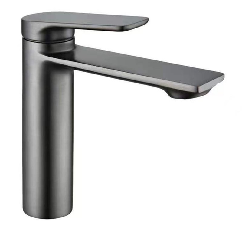 威廉顿全铜枪灰色水龙头洗手盆冷热水卫生间洗脸盆洗漱台面盆单孔