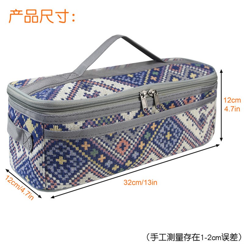 新款野营餐具包露营厨具收纳包民族风户外野餐包便携杂物袋工具包