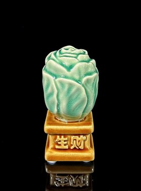 通济生财石湾陶瓷摆件客厅办公桌收银台招财小摆件特色送礼装饰品