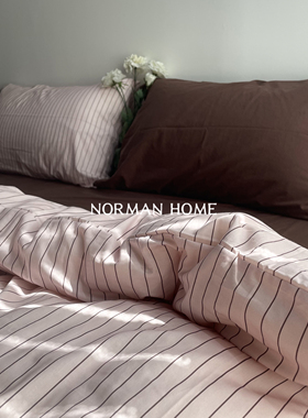 绯樱拿铁/ins少女小众绑带复古床上三四件套纯棉全棉床单被套床品