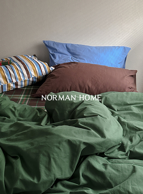 芬兰森林/中古包豪斯风床上四件套全棉纯棉2025新款床单被套床品