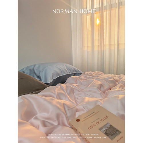 夏季凉感天丝裸睡三四件套