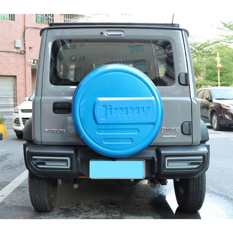 适用于 2018+铃木吉姆尼Jimny JB64 JB74拉链蓝色ABS备胎壳备胎罩