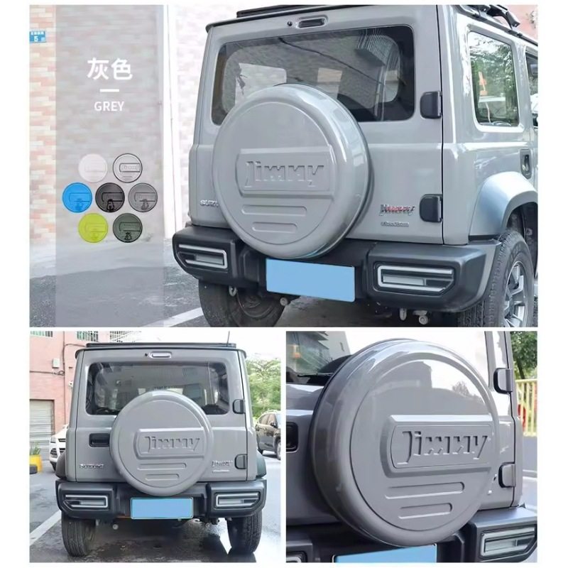 适用于2018铃木吉姆尼Jimny JB64/74白色灰色黑色ABS备胎壳备胎罩