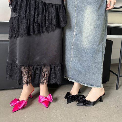 ZL-268-2断码清仓特价不换仙女风小凉拖鞋女鞋子蝴蝶结女拖鞋 - 封面