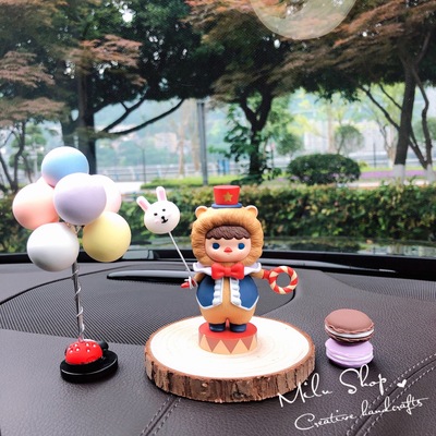 新款正品毕奇pucky车载摆件中控台车内摆设摆台可爱创意生日礼物