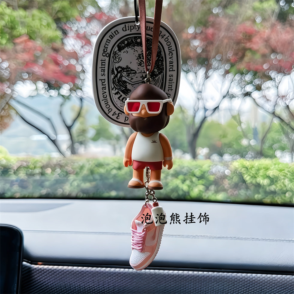 FARMER BOB正版赛车男友六代盲盒汽车挂饰后视镜AJ鞋轮毂车载挂件