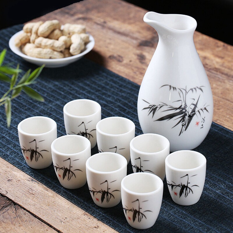 陶瓷套装酒具日韩式清酒中式白酒分酒器酒盅烈酒黄酒果酒杯子酒壶