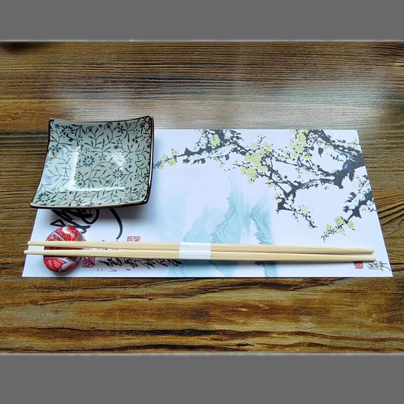 善鼎一次性餐垫纸艺术画意图案图片
