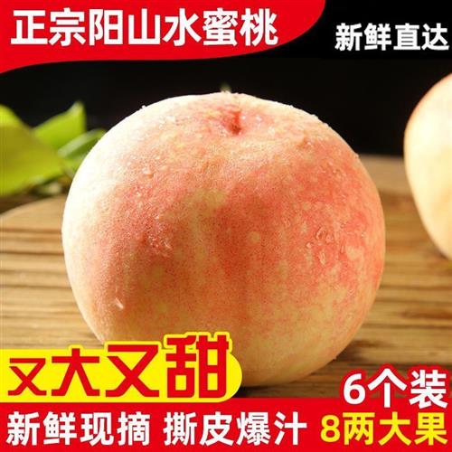 正宗无锡阳山水蜜桃无锡蜜露新鲜桃子白凤桃湖景桃软甜多多汁包邮