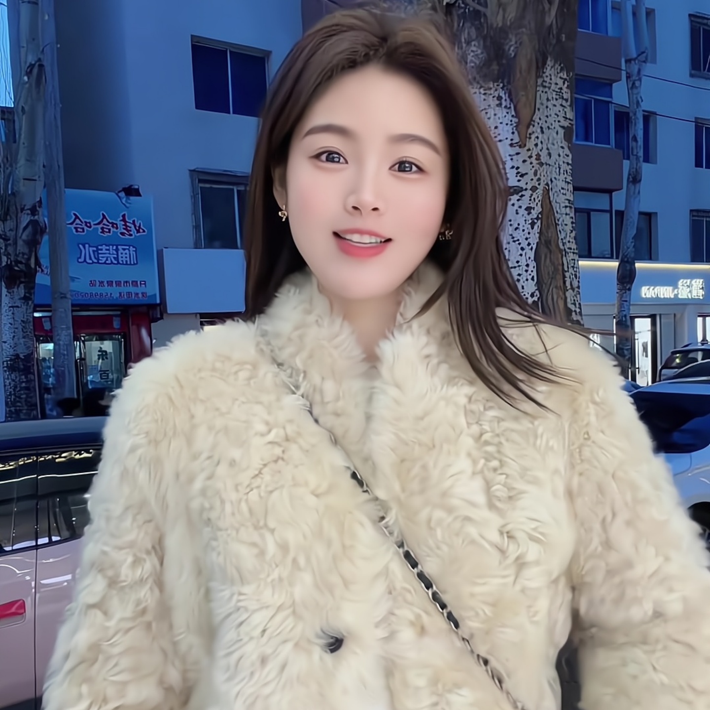 超百搭保暖毛毛外套女