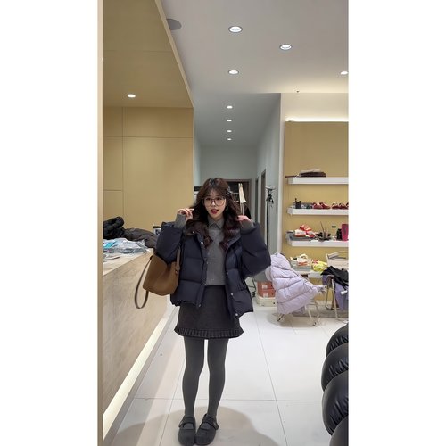 超百搭！加厚宽松面包羽绒服女