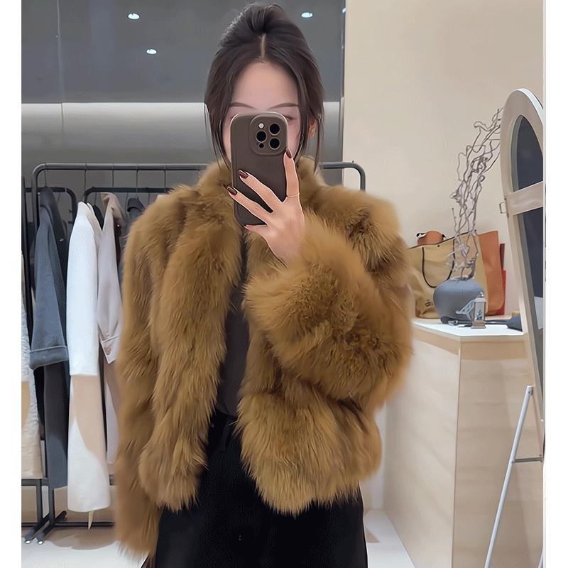 新款2025冬季高级感环保毛毛大衣